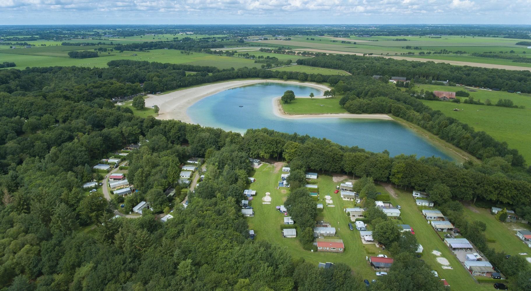 Luchtfoto van het Ronostrand